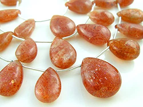 Sunstone pear briolettes LKBEADS pour remplacer des perles de collier