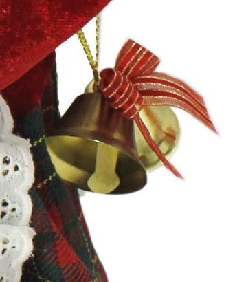 Windy Hill Collection Dancing Mr & Mrs Santa Claus Red, Green, Gold Plaid 16" Inch Standing Figurine Figure Decoration 160051 #TOP3
