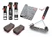 Weber Cleaning Kit for Charcoal Barbecues/Includes Grate Cleaner (300 ml), Enamel Cleaner (300 ml), Non-Stick Spray (200 ml), Three-Sided BBQ Brush (30 cm), Microfibre Cloth & 2 Sponges