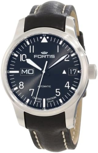 Fortis 700.10.81 L.01 F-43 - Orologio automatico con cinturino in pelle  nera : Amazon.it: Orologi