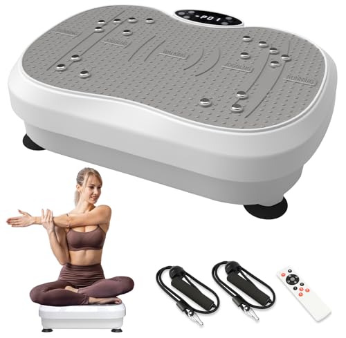 XIHEIMA Vibration Plate Exercise Machine for Lymphatic Drainage, Whole Body Fitness Workout...