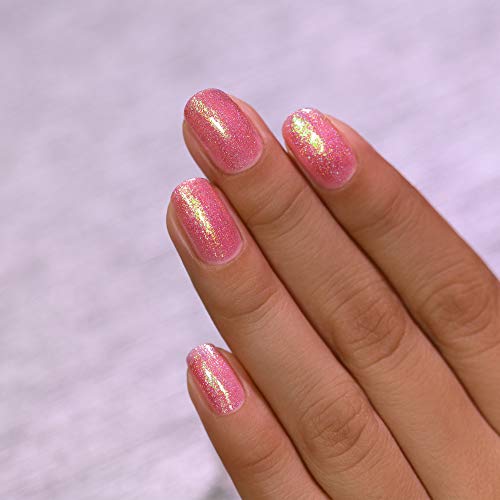 Ilnp Pink Flamingo - Iridescent Hot Pink Holographic Jelly Nail Polish #TOP3
