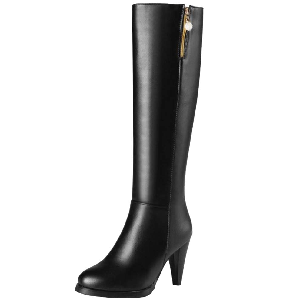 Damen Langschaft Stiefel mit Absatz