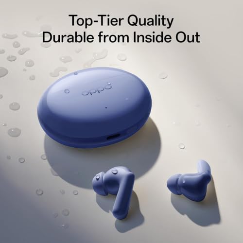 Image of OPPO Enco Buds3 Pro+ True Wireless in-Ear Earbuds, 12.4mm Titanium Driver,32dB ANC & Transparency Mode, 43H Total Playtime, 47ms Low Latency, Bluetooth5.4, IP55, (Sonic Blue)