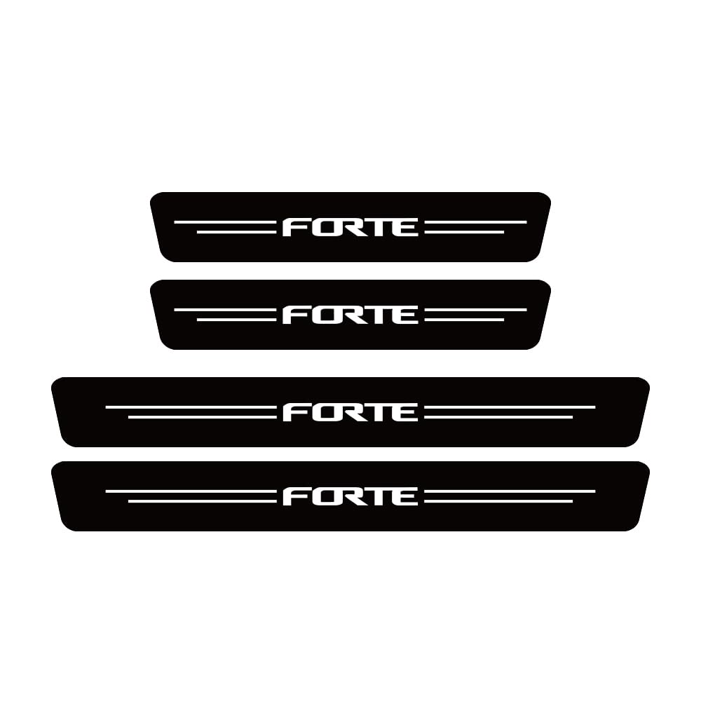 SDYAYFGE 4Pcs Kick Plates Car Door Sill Protector,for kia FORTE