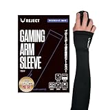 アームカバー ゲーミング マウスパッド ガラス ゲーム ゲーミングアームカバー fps tps VALORANT Apex フォートナイト (ワイドスリーブロング, M)