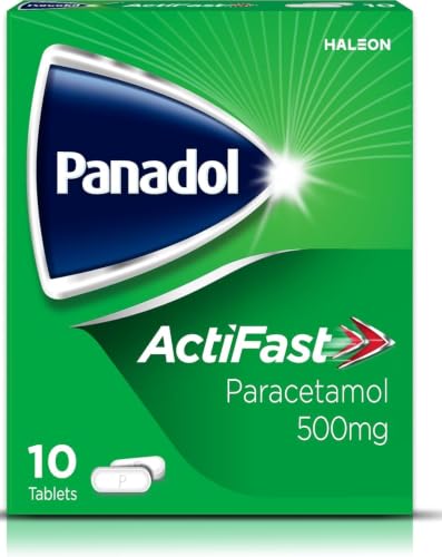 Image of Panadol ActiFast Painkillers, 500mg Paracetamol Tablets, Pain Relief for Headaches, Migraine, Backache, Period Pain and Toothache, Pack of 10