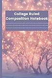 Composition Notebook College Ruled: Blue and Purple Fairy Notebooks for Girls with Lilac and Colorful Details on the Soft Cover; Fairy Notebooks for ... – Fairy Composition Book) – 120 Pages