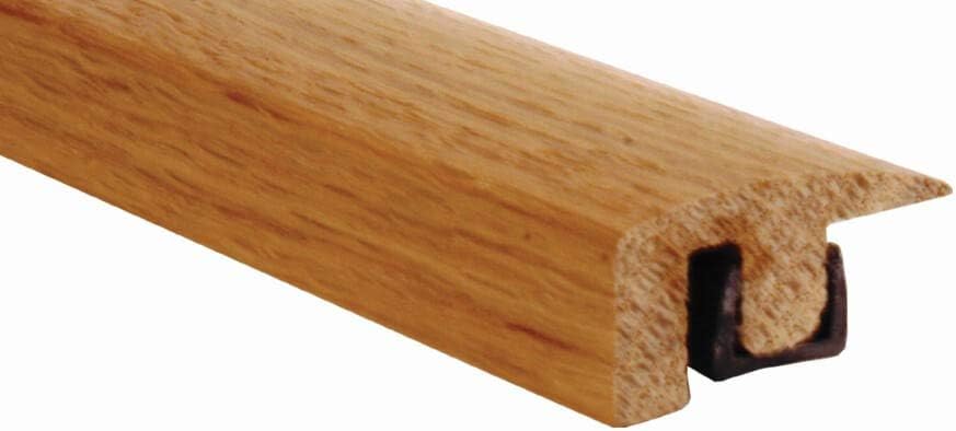 Solid Oak Lacquered Height Adjustable End Flooring Profile, Threshold/Cover Strip, Door Bar, Suitable for 15-18mm Floors by Weatherbar