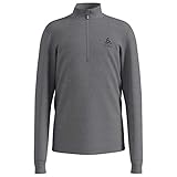 Weiches Material Odlo Kinder Pullover Midlayer 1/2 Zip Carve Kids Warm, Grey Melange - Odlo Concrete Grey, 152, 541789