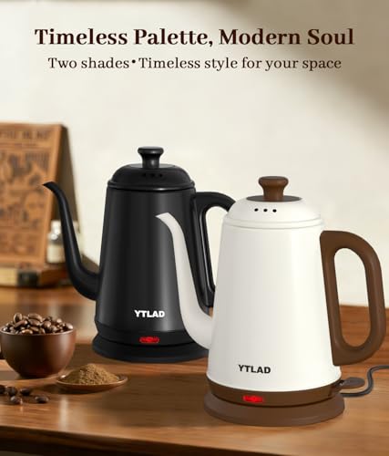 YTLAD Gooseneck Electric Kettle 1L, 1000W, Pour-Over Coffee & Tea - image 8