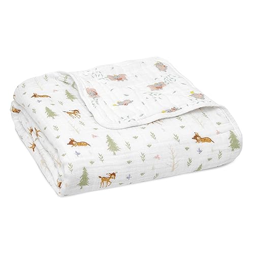 Image of aden + anais™ Essentials Cotton Muslin Blanket Disney + Friends-Bambi Forest