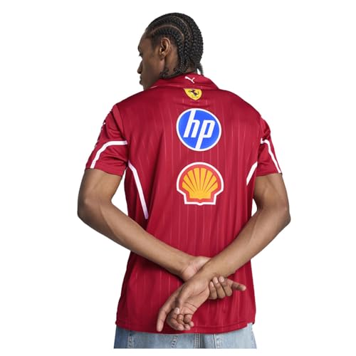 PUMA Mens Scuderia Ferrari Team Pro Shirt Casual Casual - Red4