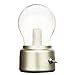 Produktbild Veesee LED Retro Nacht Licht Kreativ Mini Birne USB Wiederaufladbar Sicherheit Energie Sparen Niederspannung Tragbar zum Studie Lesen Nickerchen Geschenk Zuhause Kinder Erwachsene(Gold)