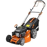 Cortador de Grama a Gasolina Tramontina CCT53M com Diâmetro de Corte de 530 mm Motor 196 cc com Sistema de Tração Chassi Metálico e Recolhedor Rígido