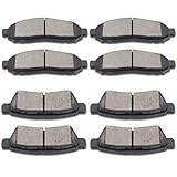 SCITOO Ceramic Brake Pad Front Rear Set fit for 2005-2018 for Nissan Frontier, 2005-2015 for Nissan