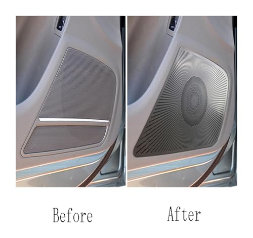 Cache-Haut-Parleur Audi A4 B8 Finition Premium Métal Intérieur