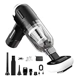 CaeorKvor Kompakter wiederaufladbarer Auto-Handstaubsauger, leistungsstarker Saugnapf, elektrischer Handstaubsauger, Ersatzsammler für Zuhause