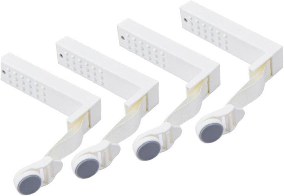 Adjustable Duvet Clips 4pcs Household Non-Slip Sheet Holder Clips Anti-Run Kick Buckle Safety Needle-Free Quilt Cover Holder