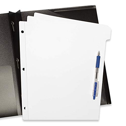 3 Ring Page Dividers Bulk, 1/8 Cut Tab Dividers, 96 Per Box - Divider Pages With Tabs, Decorative Printable Rewritable Divider Tabs, Exhibit Tab Dividers For 3 Ring Binders Bulk - Ensight #TOP6