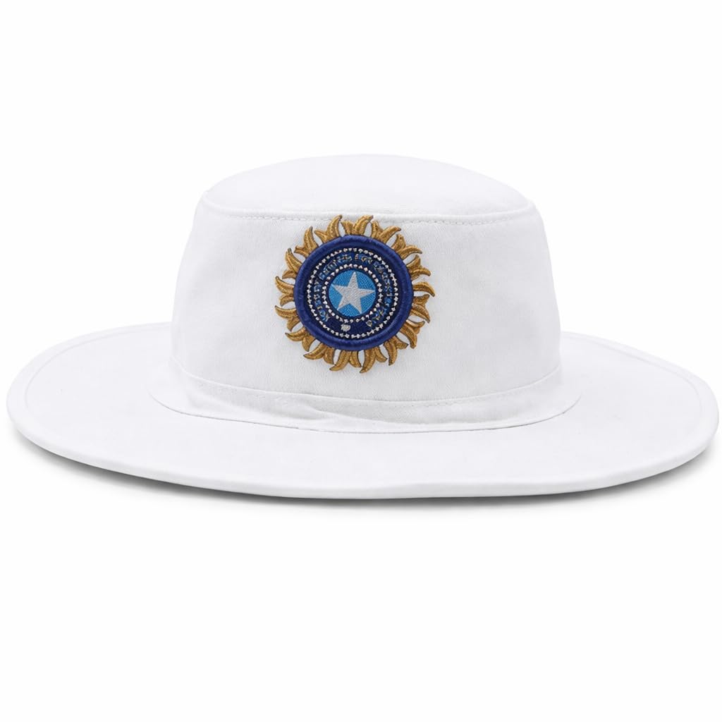 Adjustable Men's Cotton White Cricket Umpire Hat and Caps for Cricket (White)