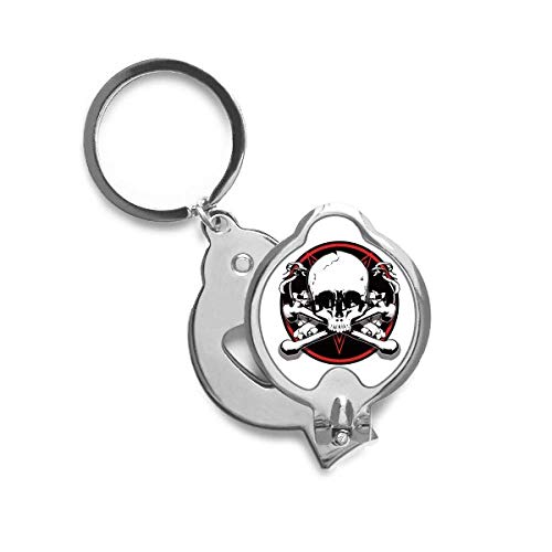 Coupe-ongles squelette pirate en métal avec motif original imprimé