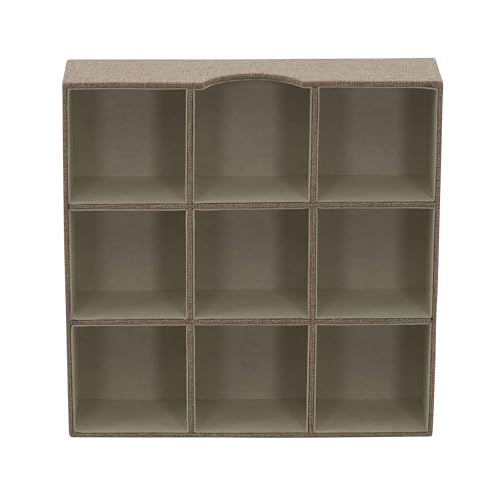 Household Essentials Brown 723-1 Deep 9 Section Drawer Organizer Box for Storage | 12 in x 12 in 3.13 by Household Essentials - Image 4