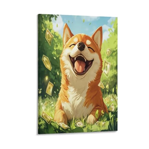 Tableau Akita image sur toile pour décorer un mur vide facilement et rapidement