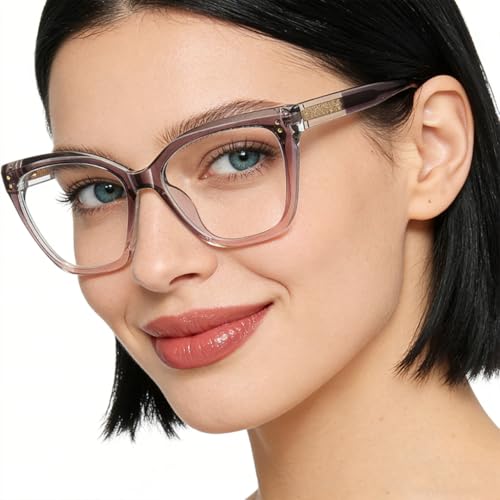 Marcos de anteojos de lujo vintage transparentes TR90 con protección de luz azul 7