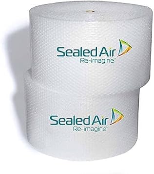 Sealed Air Premium Heavy Duty, Industrial Strength Nylon Barrier Bubble Wrap - 34 Inches Bubble Height, 14 Inches Wide, Bubble Wrap 45