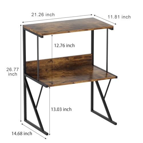 Suporte de impressora Aboxoo para mesa, prateleira de impressora de mesa, grande, suportes de impres