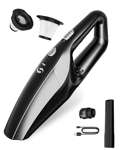 SERVOMASTER Aspirapolvere Portatile, Aspirapolvere Auto Ricaricabile, Aspirabriciole Senza Fili Potente