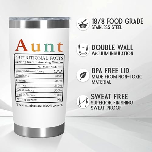 Aunt-Gifts-for-Women-Funtie-Definition-20-oz-Stainless-Steel-Insulated-Coffee-Tumbler-With-Lid-Mothers-Day-Birthday-Christmas-Funny-Gifts-for-Aunt-from-Niece-Nephew Aunt Gifts for Women Funtie Definition 20 oz Stainless Steel Insulated Coffee Tumbler With Lid Mothers Day Birthday Christmas Funny Gifts for Aunt from Niece Nephew