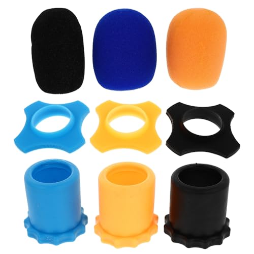 Toyvian Microphone Covers Splash Protective Sleeves for Ktv Dance Meeting Rooms News Interviews Stage Performances Durable Microphone Cases