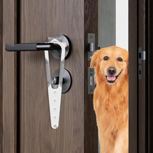 Suporte de porta para gatos – Mantenha a porta rachada aberta para gatos | Tampa de portão ajustável