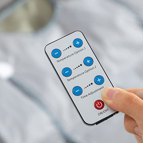 InnovaGoods - Infrarot-Saunadecke, Ganzkörper-Thermodecke zur Fett- und Toxineliminierung, 2 unabhängige Heizzonen, Fernbedienung, Grau, Small Single, Acrylnitril-Butadien-Styrol