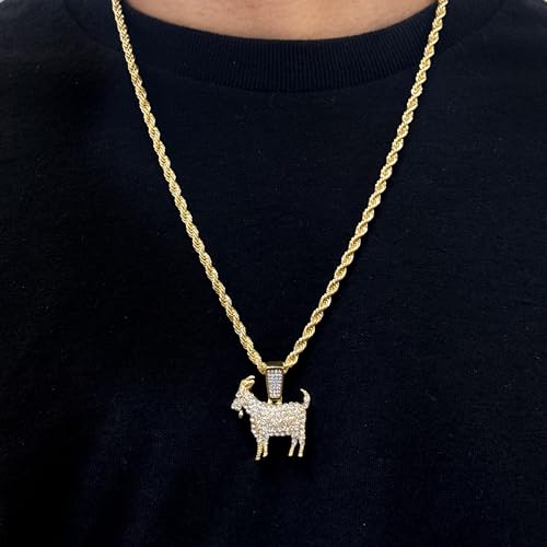 Men's Iced-Out Basketball Pendant with Rope Chain – Sports-Inspired Hip-Hop Necklace2