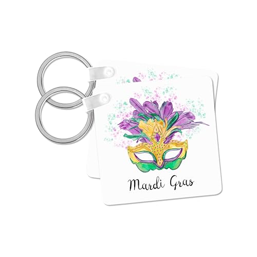 Llaveros de Mardi Gras de Nueva Orleans para no perder las llaves en el bolso pack de 2 unidades