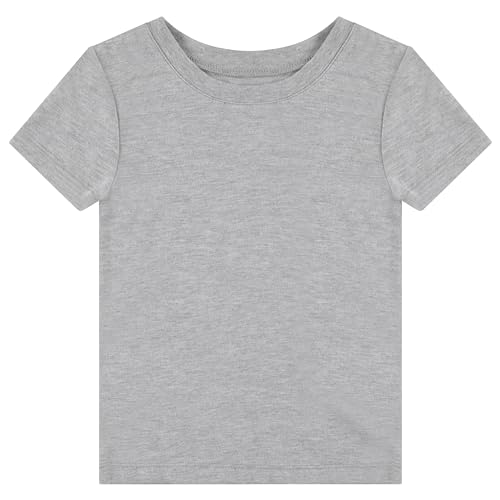 Image of BTween Girls 4 Piece Tops Fashionable Short Sleeve T-Shirt Casual Daily Shirt for Kids Assorted Colors