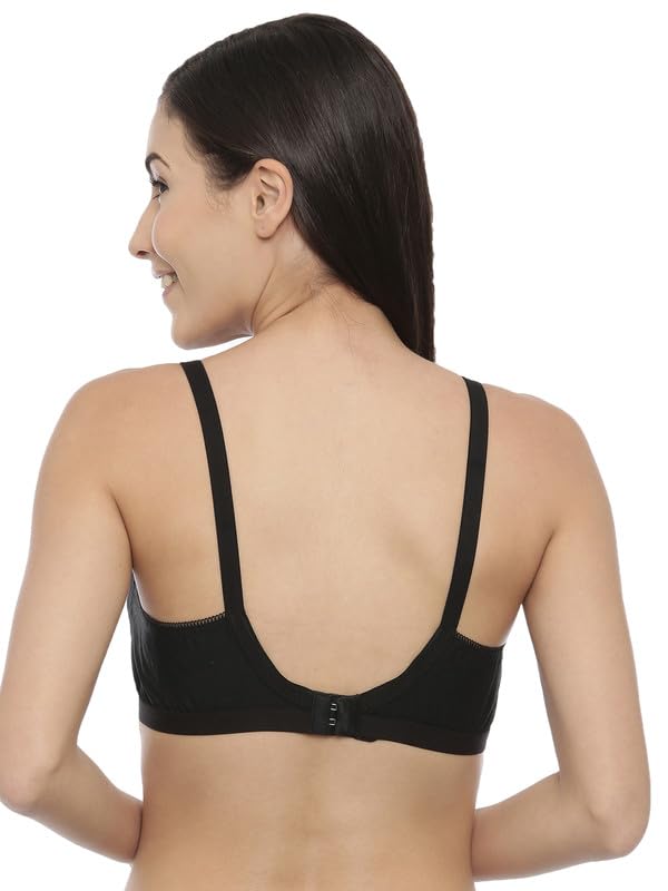 Image of BLOSSOM Women's Single Layered Full Coverage Non Wired Non Padded 100% Woven Cotton Everyday Bra Plus Size Bra