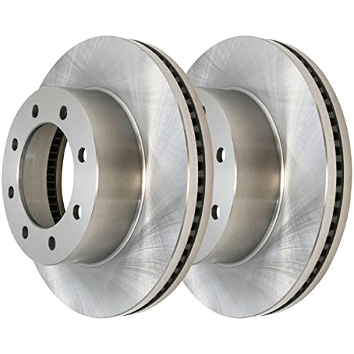 AutoShack R64126PR Front Brake Rotors Pair of 2 Driver and Passenger Side Replacement for 2005-2008 2009 2010 2011 2012 Ford F-250 Super Duty F-350 Super Duty 5.4L 6.0L 6.2L 6.4L 6.7L 6.8L V8 4WD