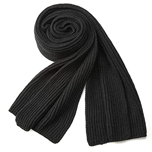 EONPOW Warm Autumn and Winter Scarf, Unisex Pure Color Winter Neck Warm Knitting Yarn Scarf