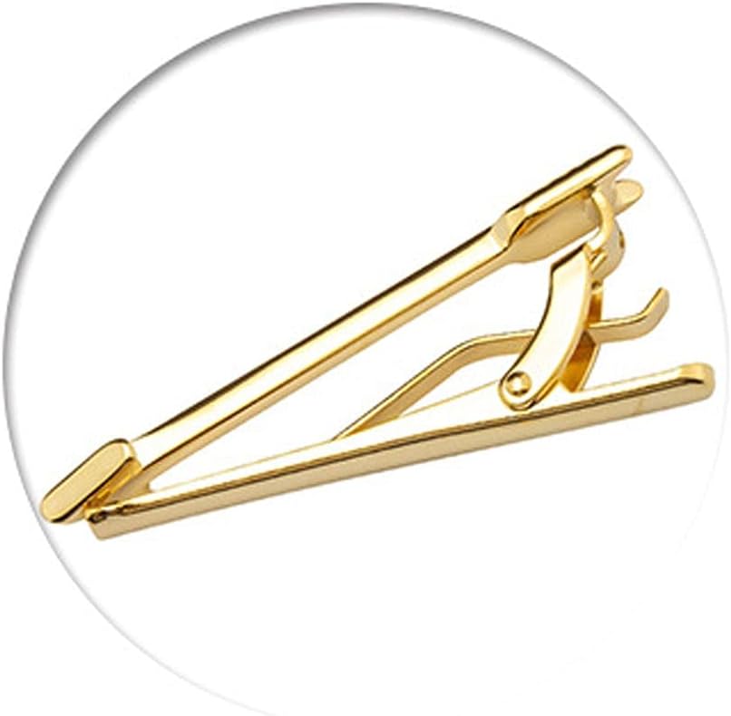 Gold Creative Shape Metal Lavalier Men's Business Casual Tie Pin Tie Clip Decorative Accessories
