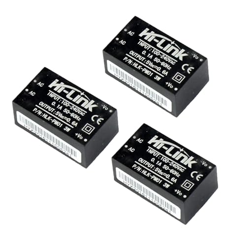 3 x HLK-PM01 AC DC 220V bis 5V Haushalt Netzteilmodul Power Supply Modul Mini-Netzteil