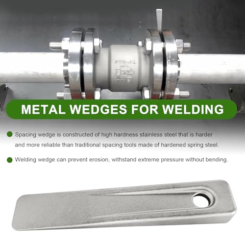 WG-5 Welding Wedge for Pipe Fitting, 5 inch Steel Wedge for Welding Leveling, Pipe Wedge Welding Set for Planers, Shapers, Milling Machines, and Other Applications, Metal Wedge Wedging Tool 2 PCS