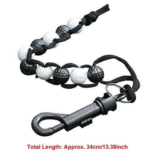 ounter Aid Beads Remenber Professional Portable hain Nylon Putt Training Durable with Lip Golf Score(Purple)