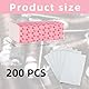 200 Stück Dauerwellen Set Komplett,Spitzenpapier Dauerwelle,Dauerwelle Papier,Haare Perm Papier Für Dauerwellen Flüssigkeit,Salon Professional Spitzenpapiers Haarstylingpapier für Home Barber Shop