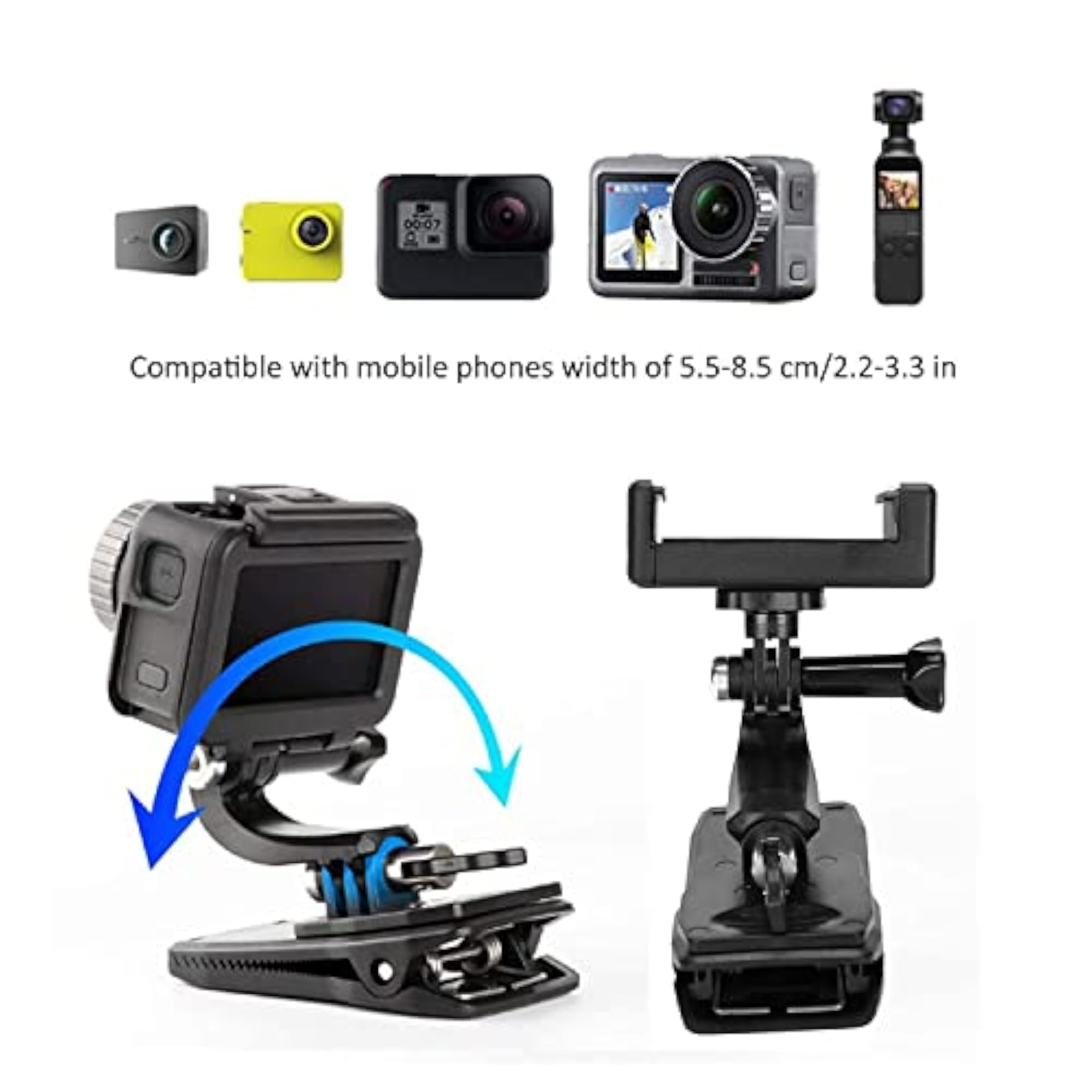 Set of 2 Backpack Fixed Bracket, Durable Clip Holder