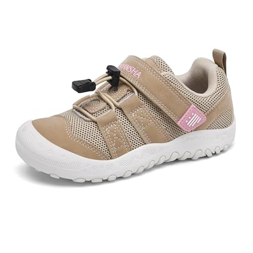 Mishansha Chaussures de Randonnée Fille Garçon Respirant légèreté Chaussures de Trekking Outdoor Kaki 36EU