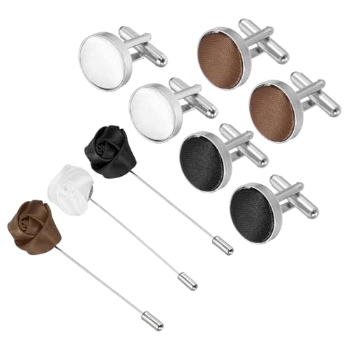 Set de Mancuernillas y Broche para Hombre